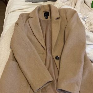 New Look Biege/camel pea coat size 4